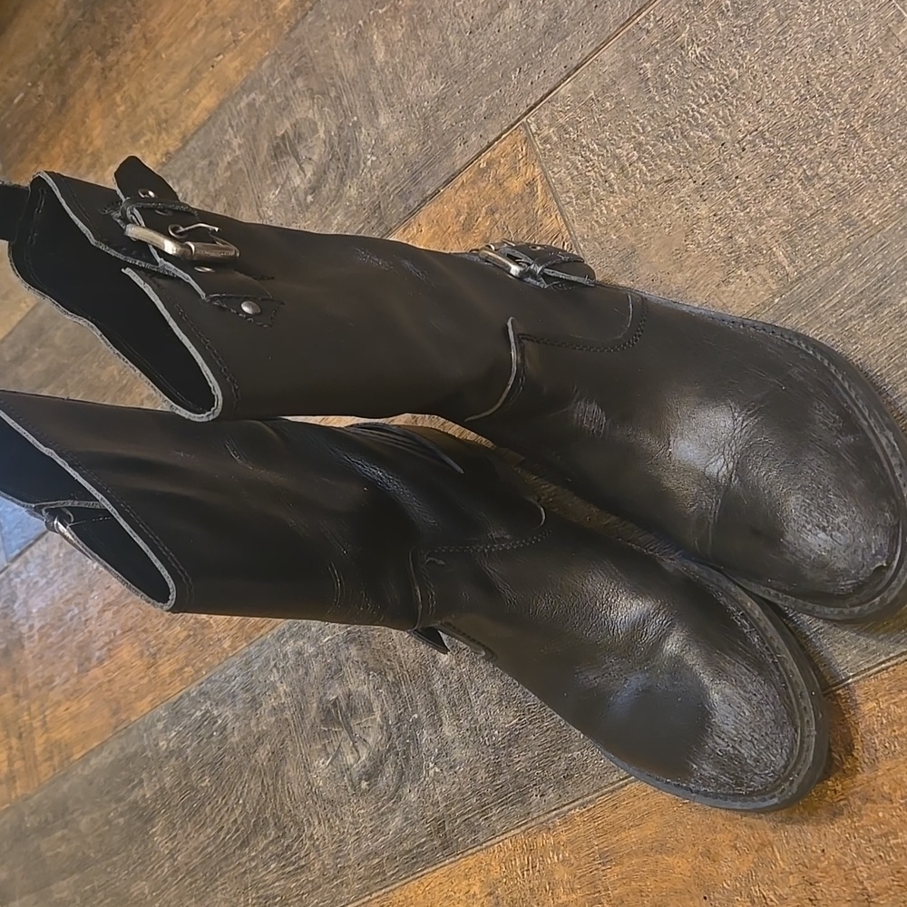 Zara Leather Moto Boots - Picture 15 of 15